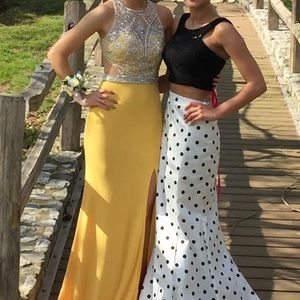 yellow prom dress